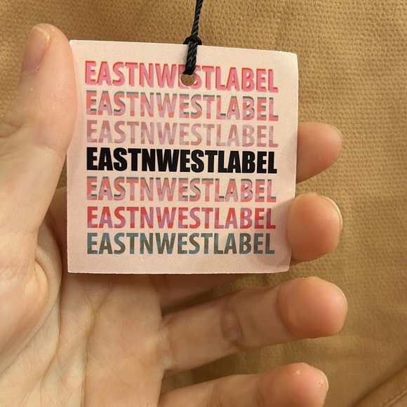 NWT EastNWest Label Bellini Tie Up Blouse - Picture 5 of 9